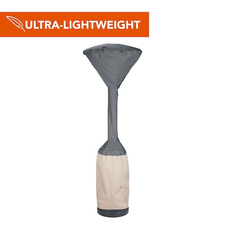 Modern Leisure Renaissance Stand-Up Patio Heater Cover, 32 in. Dia top x 18.5 in. Dia bottom x 95 in. H, Gray 3025